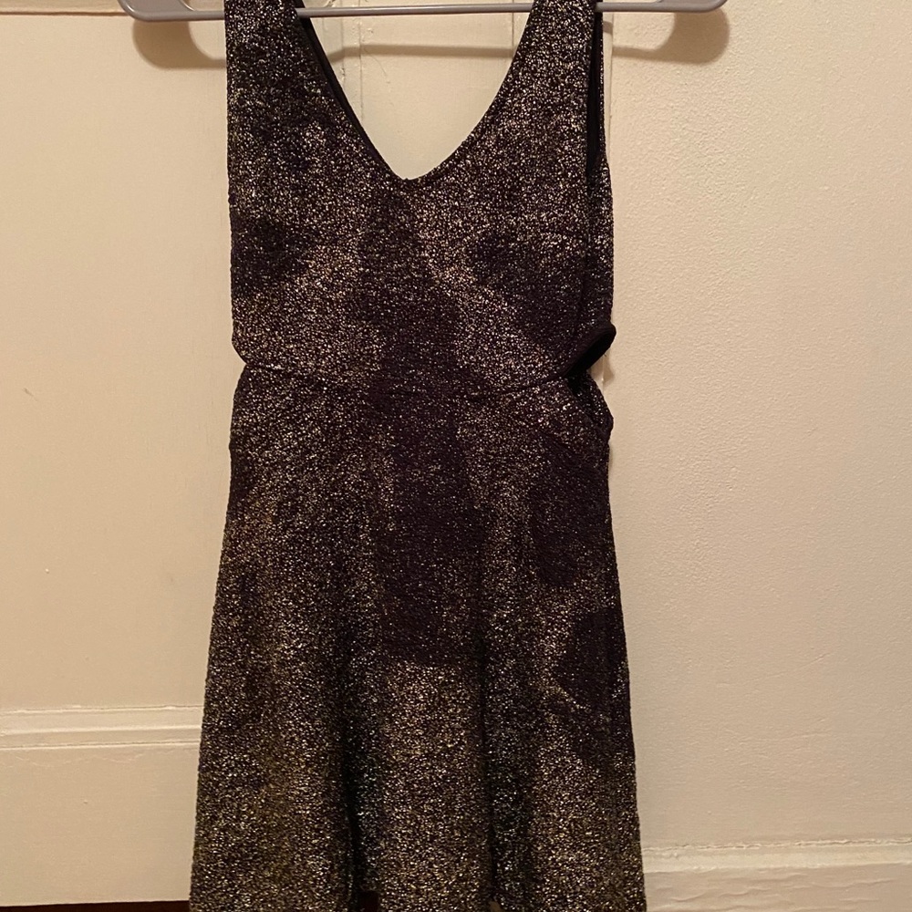 Dry Goods XS Skater Dress faux glitter